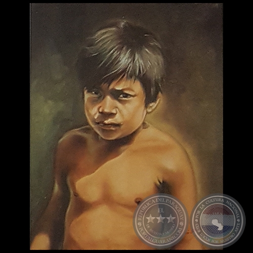 RETRATO DE UN NIÑO INDÍGENA - Obra de JUAN JOSÉ SCHMEDA   